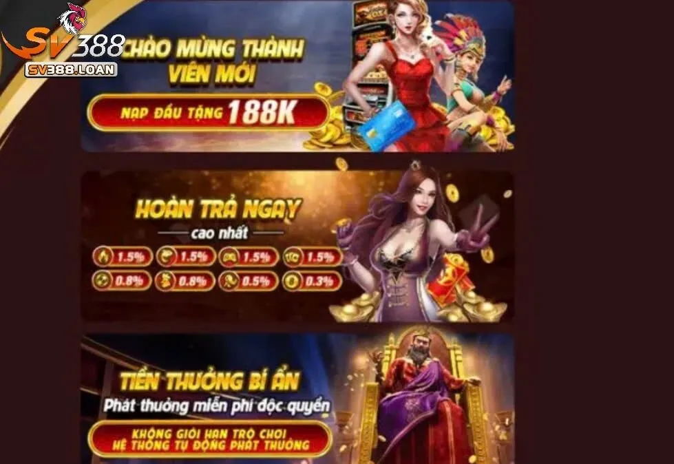 Sự kiện tặng thưởng 20% cho lần nạp thứ hai tại Sv388 Casino