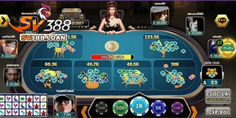 Bí Kíp Chơi Trong Đấu Trường Bầu Cua Tôm Cá Tại Sv388 3 Sv388 đang làm mưa làm gió trong giới game thủ